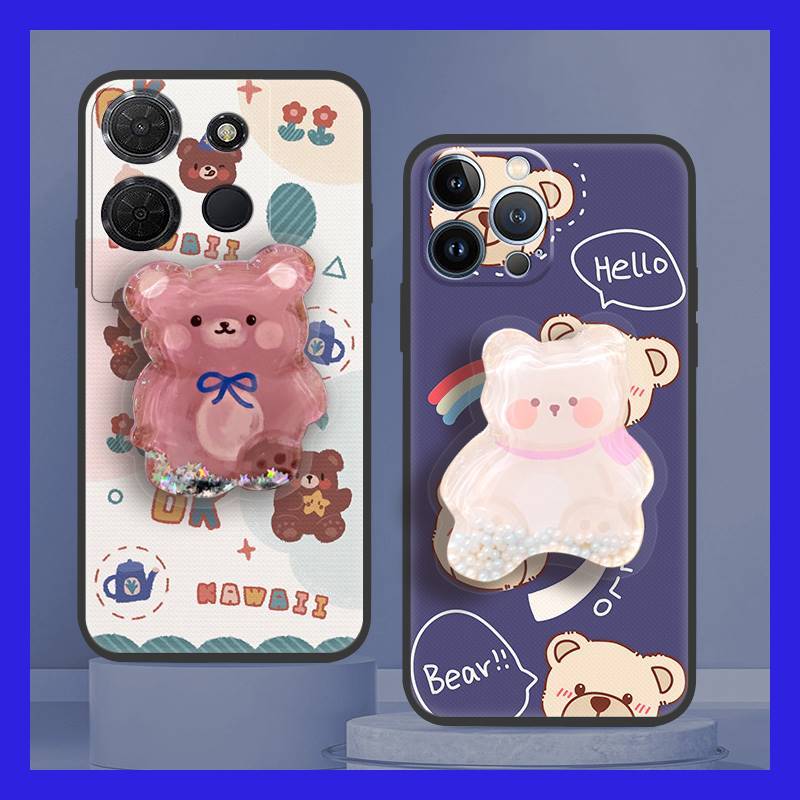 น่ารักปกหลังเคสโทรศัพท์สําหรับ TCL 503/T442M/T442A/T442J การ์ตูนเรียบง่ายสกปรกทนแฟชั่นออกแบบ Anti-kn