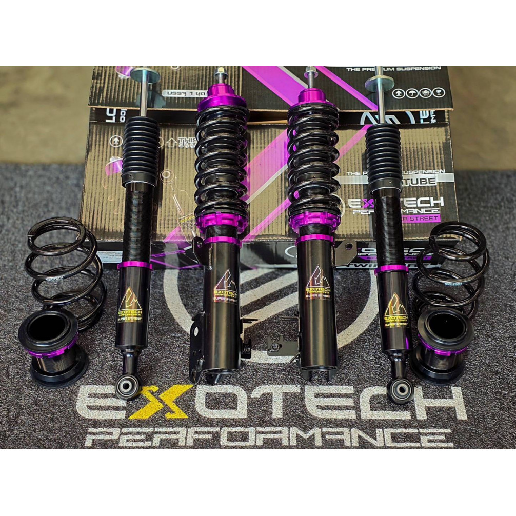 โช๊คสตรัท ปรับเกลียว Exotech Super ST By Emotech  รถบ้าน รถซิ่ง รถเล็ก Ecocar TwinTube ปรับสูงต่ำ นุ