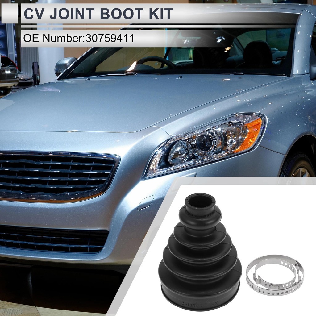 X Autohaux เบอร์30759411 ชุดบูตร่วม CV ภายในพร้อมแคลมป์สําหรับ Volvo S60 2011-2016 สําหรับ Volvo S80