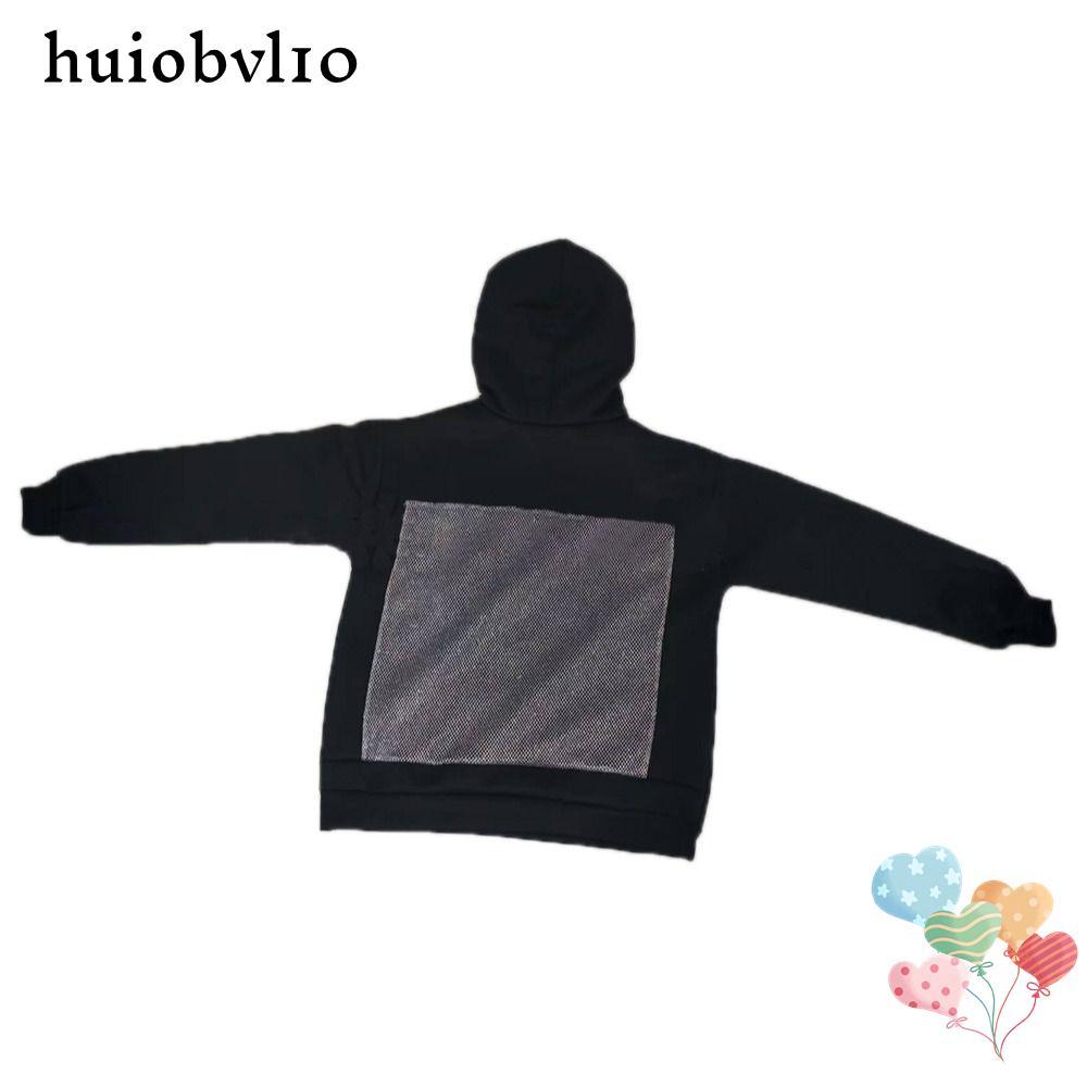 HUIOBVLTH Hollow Mesh Hoodie, Hipster Clothes Gothic Backless Glitter, Casual Translucent โพลีเอสเตอ