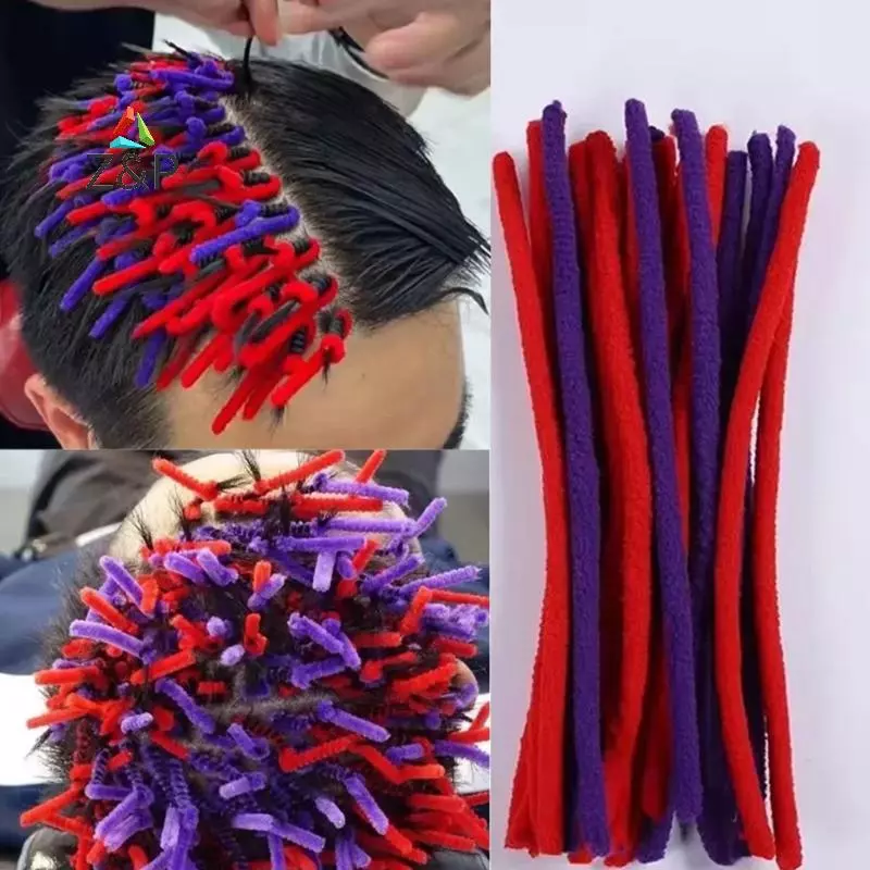 Z & P 4/6/8/10/12 มม. Afro ผม Perm Rods ขนาดเล็กหยัก Fluffy ข้าวโพด Perm ลูกกลิ้ง Curlers บาร์ Curly ผม Maker เครื่องมือจัดแต่งทรงผม COD