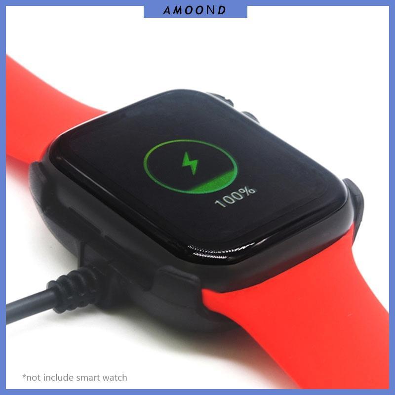AMOOND สายชาร์จ USB สายไฟสําหรับ HW22 Smartwatch เปลี่ยนแท่นชาร์จแม่เหล็กพร้อมการป้องกันลัดวงจร