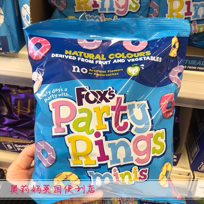 สินค้าพร้อมสต็อก UK นําเข้า Fox Party Donut Biscuits Baby Snacks G * Pack LS1726 @
