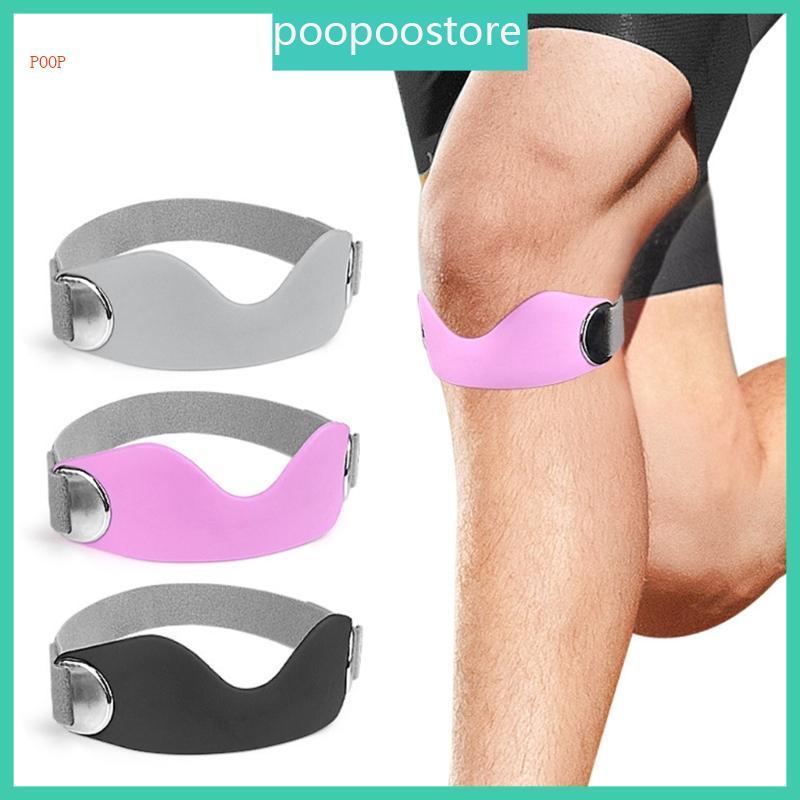 POOP ซิลิโคน Patella Band Patella เข่าสนับสนุน Patella Tendons Band สําหรับผู้ชายผู้หญิง
