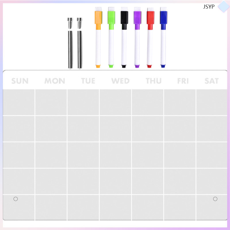 แผ่นรองเขียน Clear Tip Message Board Desktop Memo Teaching Whiteboard Pen junshaoyipin