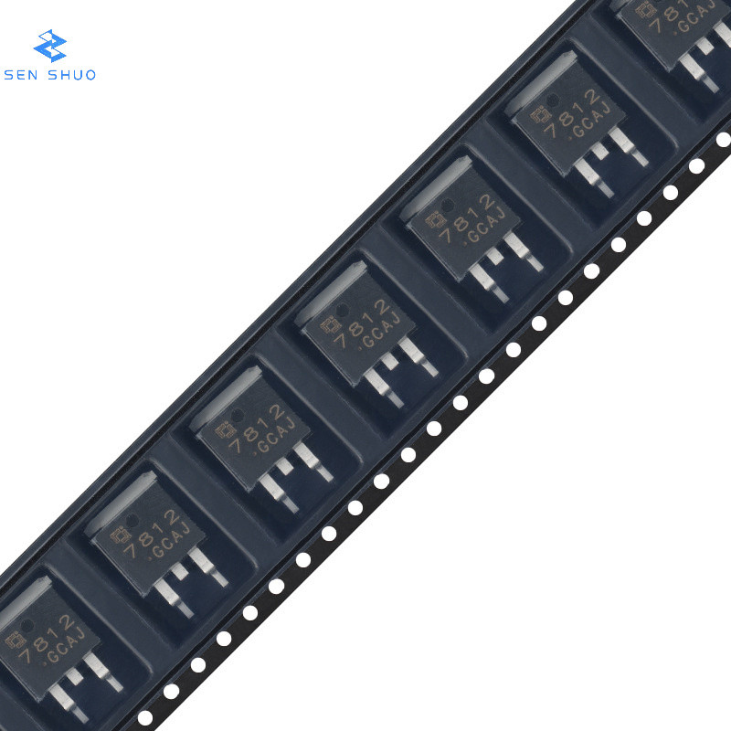 100% ของแท้ CJ7812 TO-263-2L 12V 1.5A สามปลายบวกแรงดันไฟฟ้าตัวควบคุมแรงดันไฟฟ้าชิป LDO