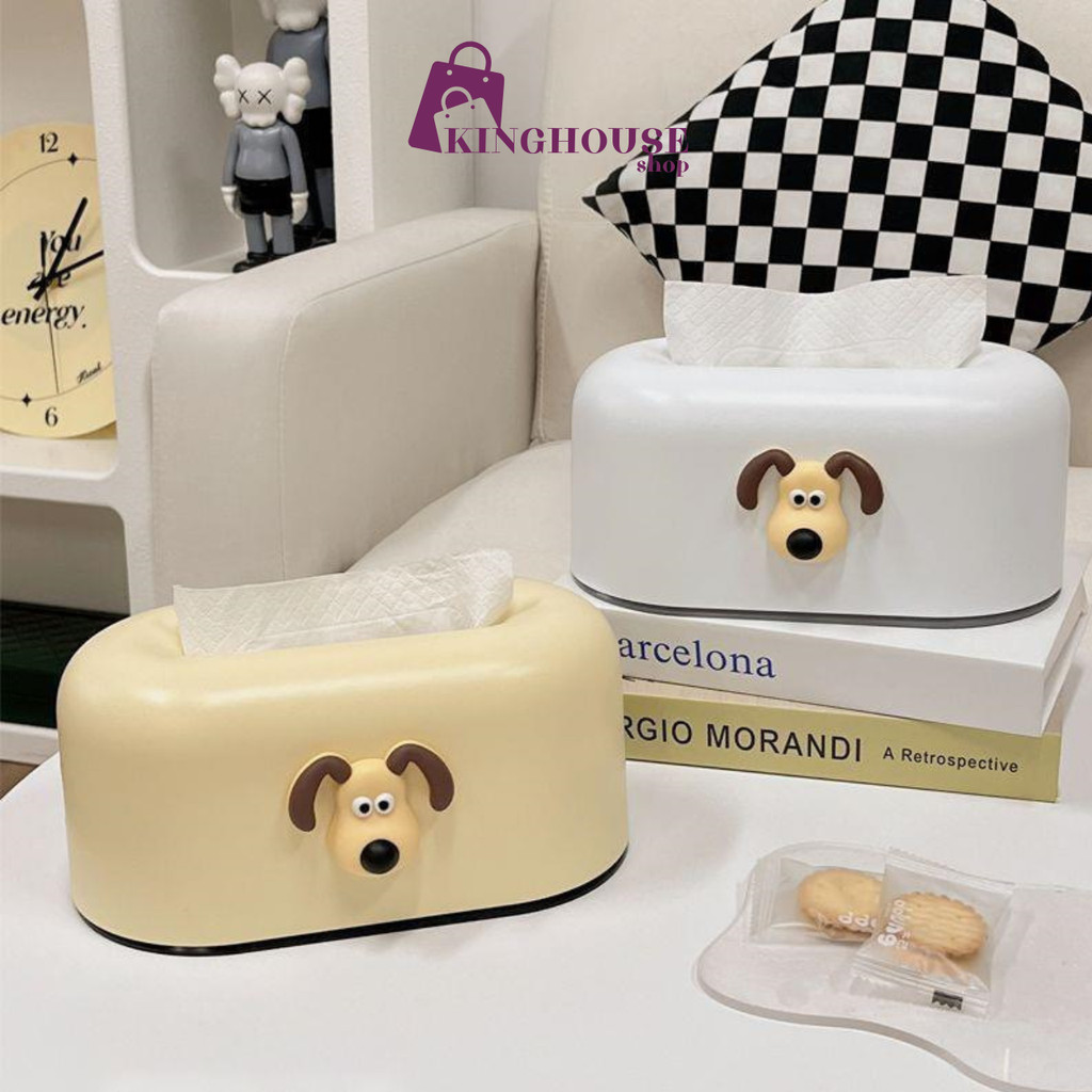 Kinghouse กล่องทิชชู่ กล่องใส่ทิชชู่ ที่ใส่ทิชชู่ กล่องทิชชู่มินิมอลตกแต่งบ้าน LG-S005 – โปรปัง