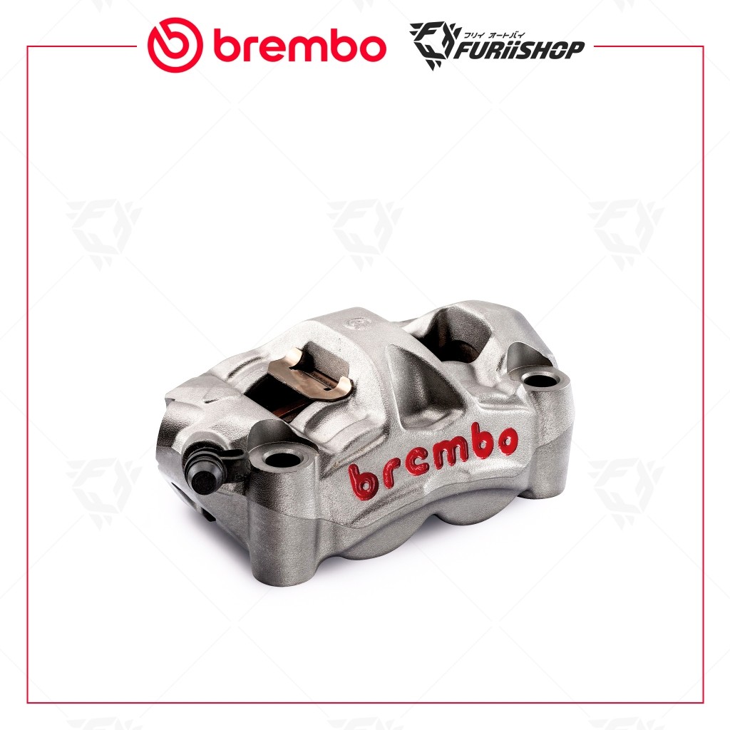 ปั๊มเบรคล่าง Brembo M50 100 mm. เทาโลโก้แดง (คู่)