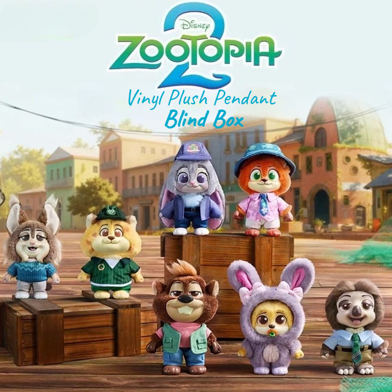 Zootopia Surprise Box City Residents Series Nick Judy จี้ตุ๊กตาไวนิลกล่องตาบอดสําหรับแฟนของขวัญวันเกิด
