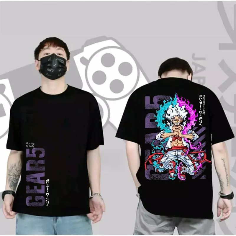 【ส่งจากไทย】เสื้อยืดผู้ชาย ดีไซน์อนิเมะผจญภัย | ลายเทพเจ้าพลังลึกลับ พิมพ์สกรีนเด่นชัด | สไตล์เท่ๆ สำหรับวัยรุ่น