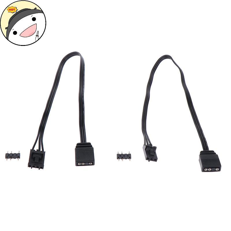 Lanf อะแดปเตอร์สําหรับ Corsair RGB ถึงมาตรฐาน ARGB 4Pin 3Pin อะแดปเตอร์เชื่อมต่อเรือโจรสลัด Controll