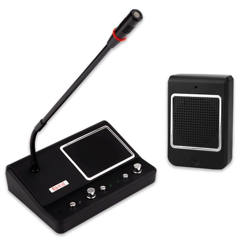Deshun 239 Window Intercom - Silent high-power for banks, hospitals, canteens, with speaker & microp