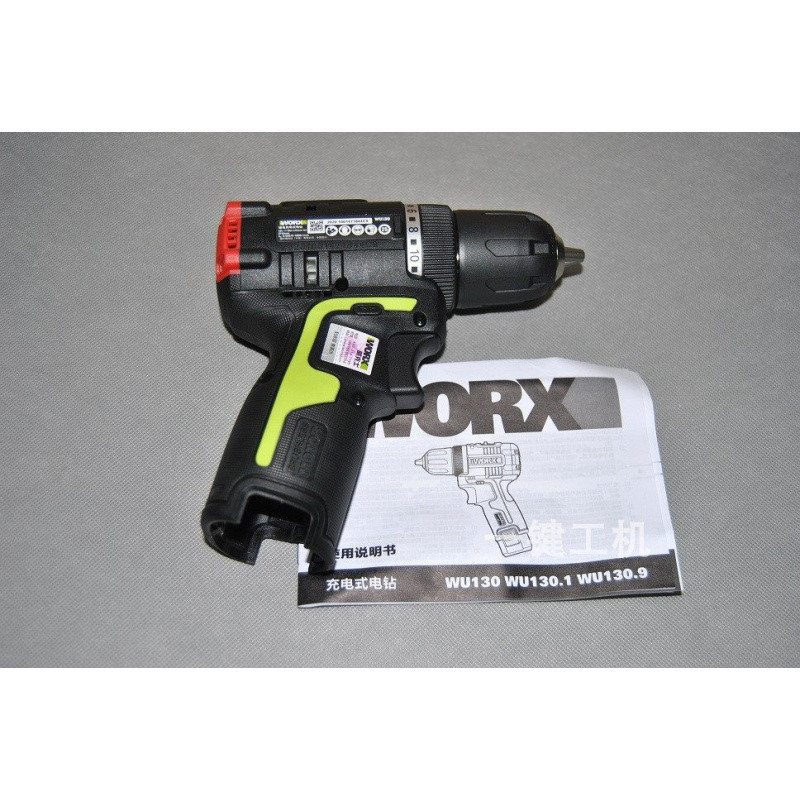 WORX (WORX) 12V สว่านไฟฟ้าไร้แปรงถ่านแบบชาร์จไฟได้ WU130X ไร้สายลิเธียมสว่านไฟฟ้ามือสว่านไฟฟ้าไขควงไ