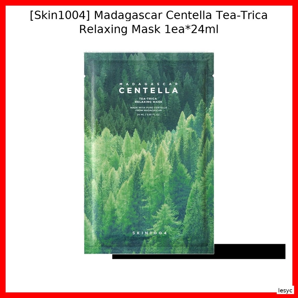 [Skin1004] Madagascar Centella Tea-Trica Relaxing Mask 1ea*24ml / Korean Relaxing Mask / Centella Ex