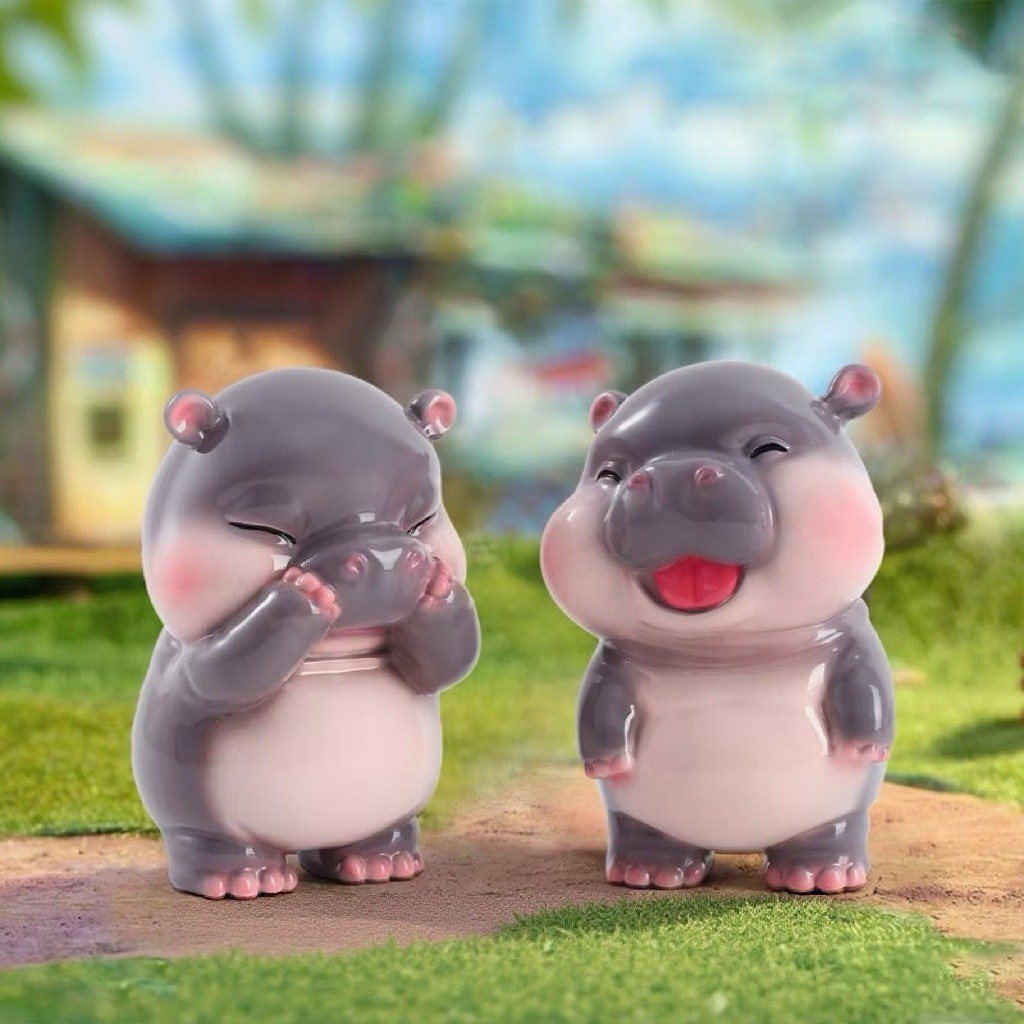 ใหม่ โมเดล น้องหมูเด้ง ยก box  6จุ่ม หมูเด้ง งานสวยมาก น่ารัก ของเล่นเด็ก ของสะสม พร้อมส่ง - รูปที่ 4