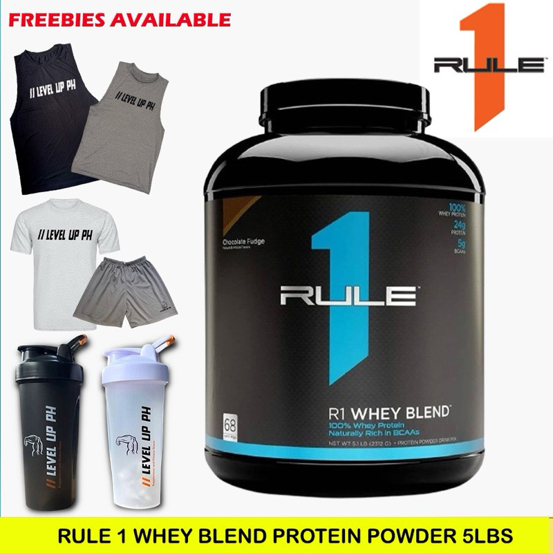 RULE 1 WHEY PROTEIN BLEND 5LBS (หุ้นใหม่) ฟรีตัวอย่างกับ SHAKER, TANKTOP, หรือเสื้อยืด
