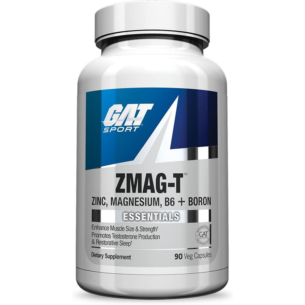 GAT Sport Essentials ZMG-T สังกะสี แมกนีเซียม B6 + โบรอน แคปซูลผัก 90 แคปซูล