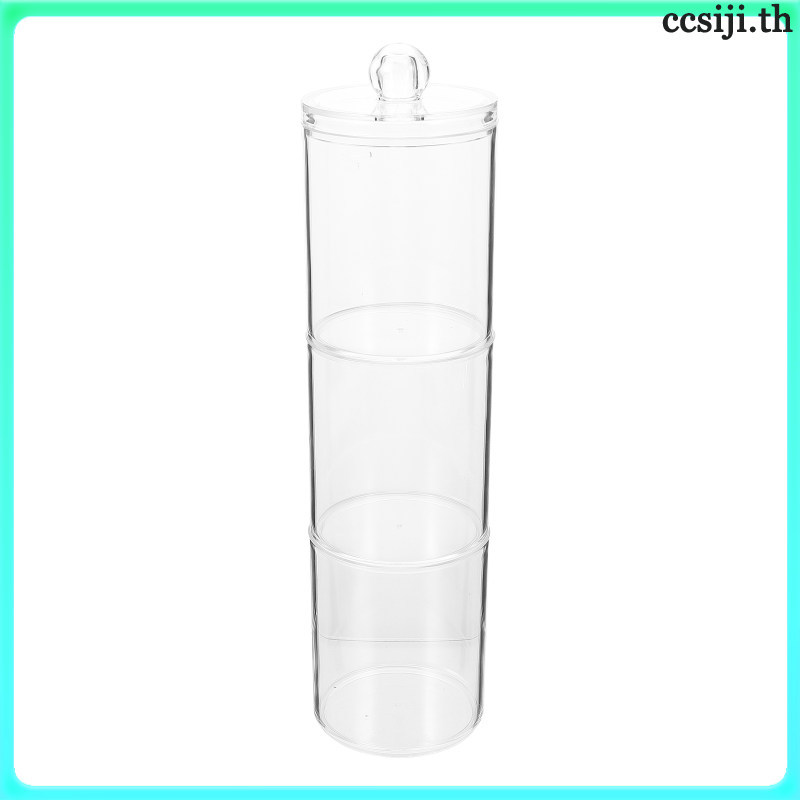 💄 กล่องลิปสติกใสสำหรับเก็บของใช้ตกแต่งเล็บขนาดใหญ่ 7.87x4.72x5.51 นิ้ว ผลิตจาก PS เหมาะสำหรับใช้ในบ้