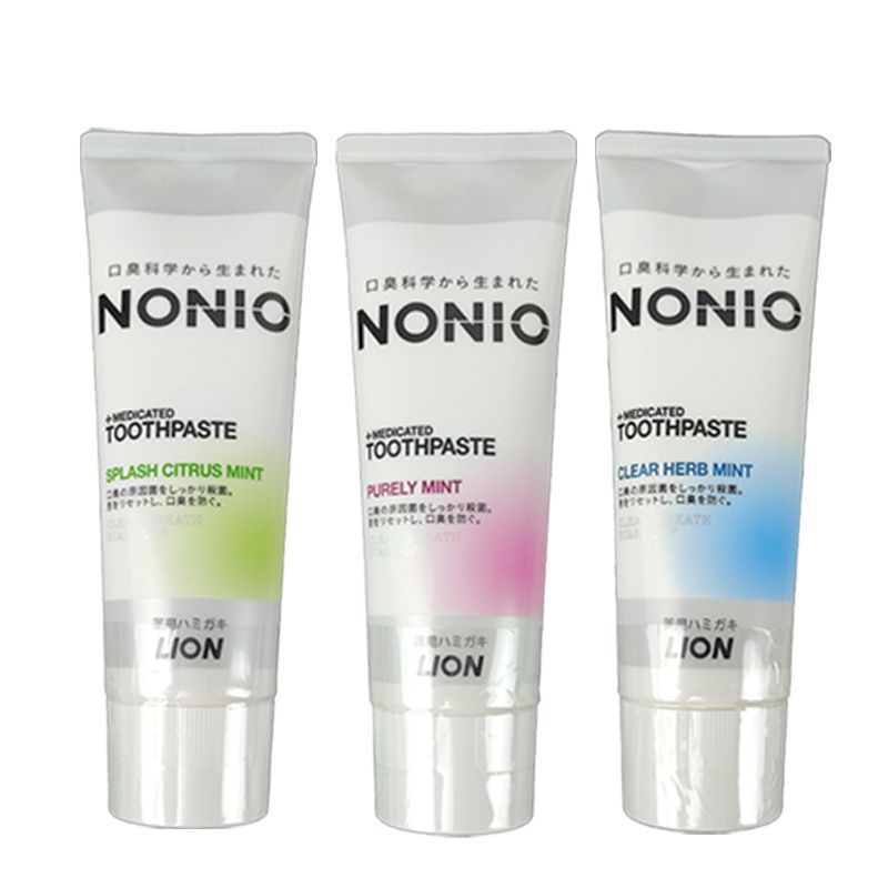 ญี่ปุ่นนําเข้า LION NONIO NONIO ลบกลิ่นปากยาสีฟันลมหายใจสดชื่นฆ่าเชื้อในช่องปากลบกลิ่น Mint