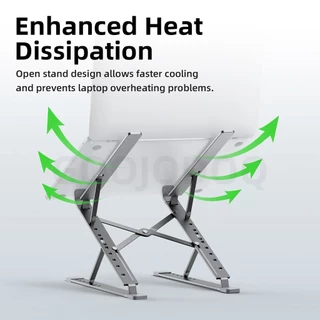 GOOJODOQ Laptop Stand Double-layer Height Increase Adjustable Height and Tilt for Laptops Ranging from 12.6'' to 17.3''