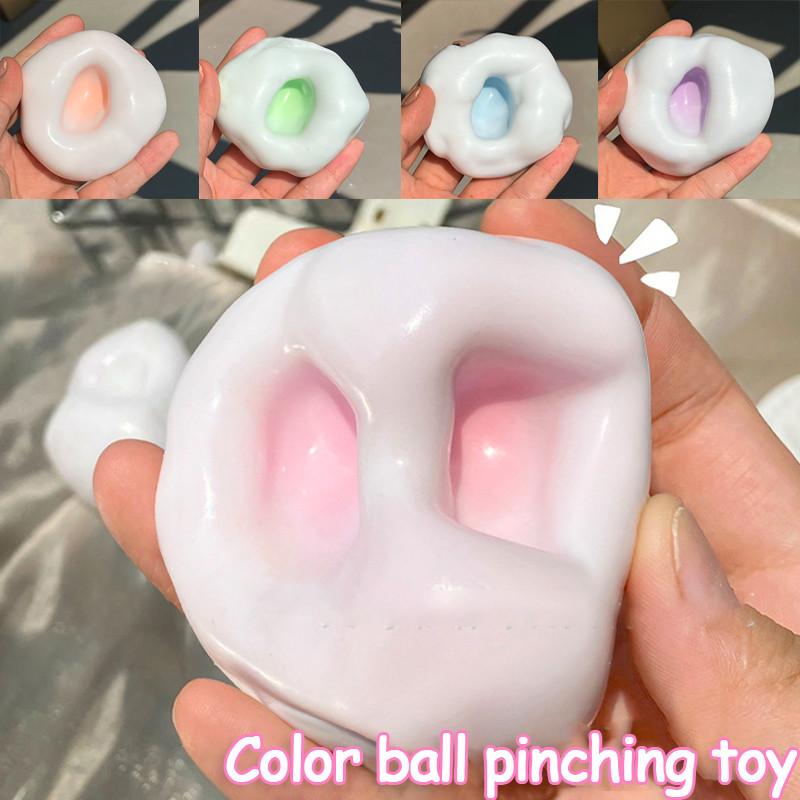 ของเล่นบีบลูกบอลทำด้วยมือ Pinch ผิวน้ำแข็งเค้กข้าวตัว Pinch นิ้วมือเหนียวบรรเทาความเครียดสร้างสรรค์ DIY ของเล่นเด็ก