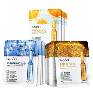【ซื้อ 10 แถม 20】ชุดมาสก์หน้า เซตมาส์กหน้า มาส์กหน้ามากมาย แตงกวา ว่านหางจระเข้ คอลลาเจน กรดไฮยาลูโรนิก วิตามินซี