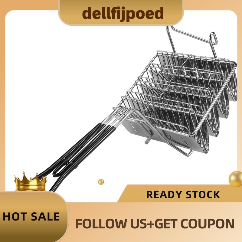 ตะกร้าทอด Taco ของdelfijpoed, หม้อทอด Taco Shell, ถือตะกร้า Taco ลึก 4 อันพร้อมที่จับด้ามจับขาตั้งที