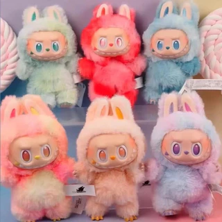 จี้พวงกุญแจlabubu สร้อยคอน่ารักแบบตุ๊กตา labubu พวงกุญแจ รุ่นใหม่ มาในกล่องของขวัญรูปตุ๊กตาปริศนา รูปแบบการ์ตูน เดียวกัน