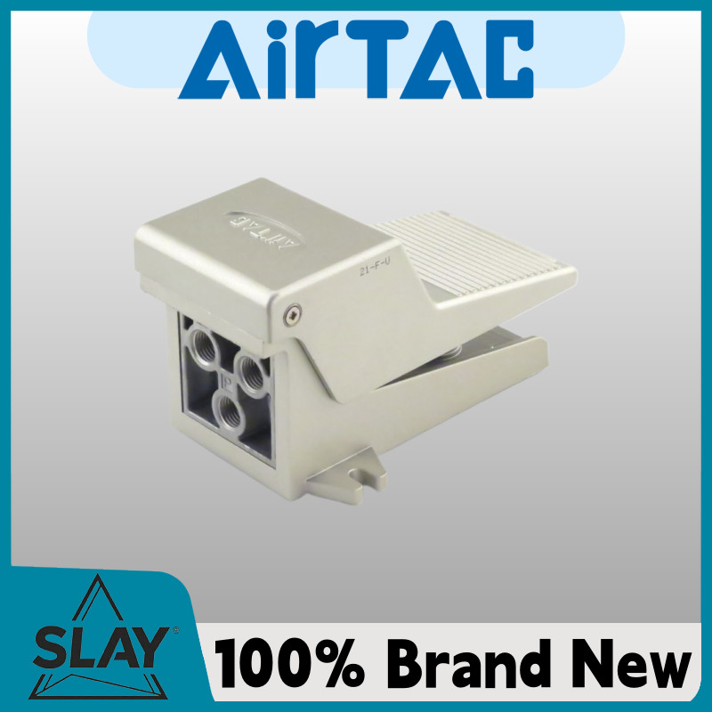 AIRTAC นิวเมติกวาล์วเท้าสองตําแหน่งห้าหายใจกระบอกย้อนกลับควบคุมวาล์วสวิทช์ 3F 4F210-08-L-