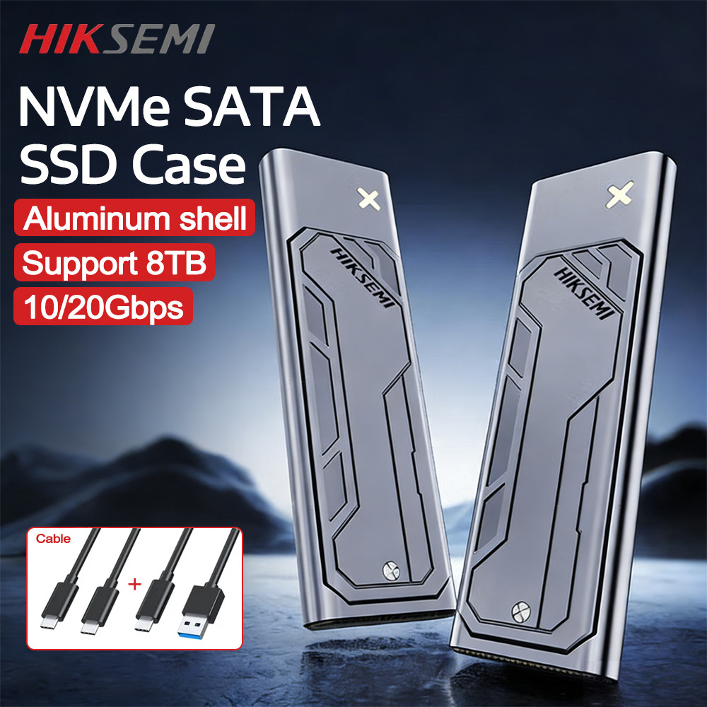 HIKSEMI M2 SATA NVMe SSD Case Type-c 3.2 Gen2 10/20Gbps SSD Reader ความจุ 8TB อลูมิเนียม