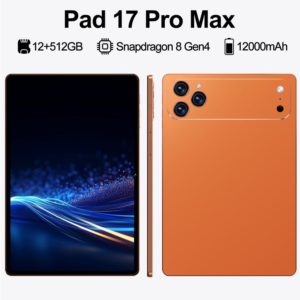 Tablet I17 Promax Tablet Sim4G/5G+Wifi 16Gb+1024Gb Android 15 ประกัน1ปี