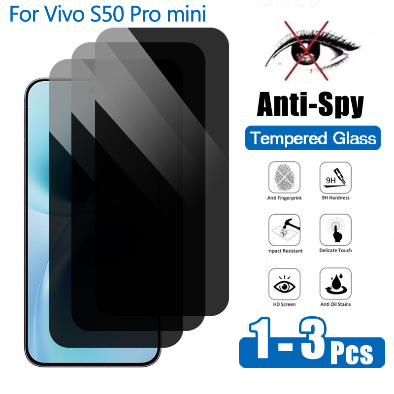 1-3 ชิ้นสําหรับVivo S50 Pro Miniความเป็นส่วนตัวกระจกนิรภัยสําหรับVivo S30 Pro Mini S50 S30 T4 T3 Lit