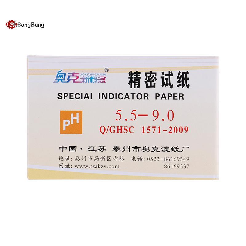 ABongBang 80Strips Meters Meters ตัวบ่งชี้ค่า PH 5.5-9.0 กระดาษทดสอบ Litmus กรดอัลคาไลน์