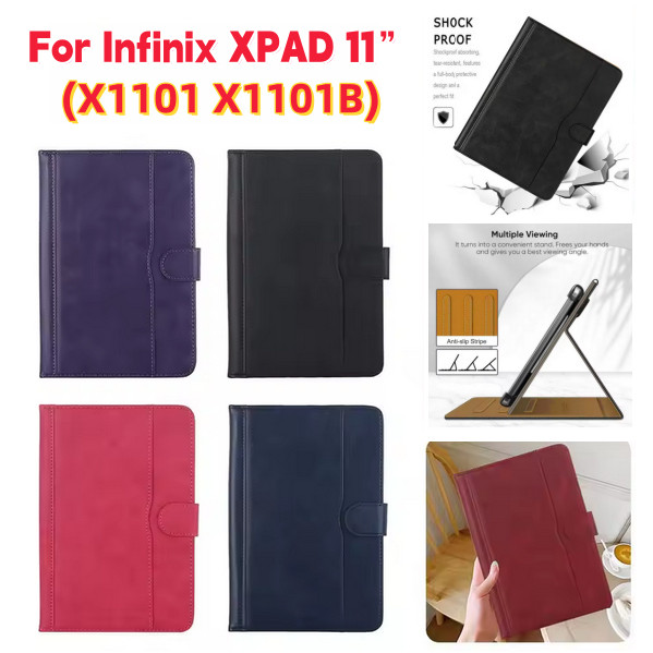 สําหรับ Infinix XPAD 11 FHD+ 4G LTE WiFi 2024 X1101 X1101B กรณีแท็บเล็ตมุมมองหลายมุมกันกระแทกแท็บเล็