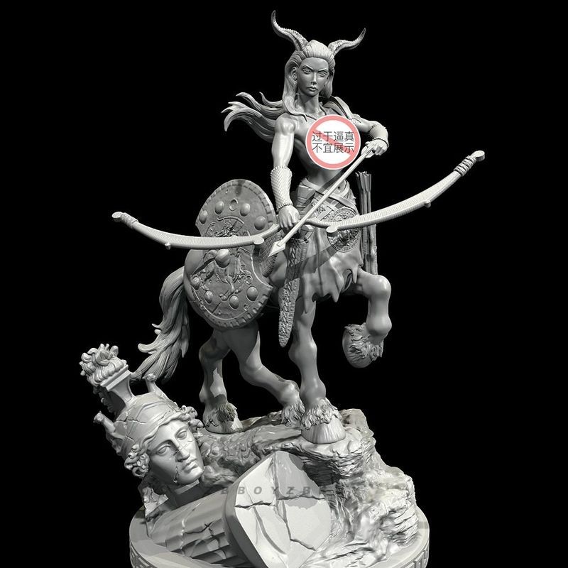 [ALLspark] ความสูงเต็ม 75 มม. 95 มม. 120 มม. ม้ามนุษย์ หญิง Sagitarius เรซิ่นทหาร TD-6801/3D