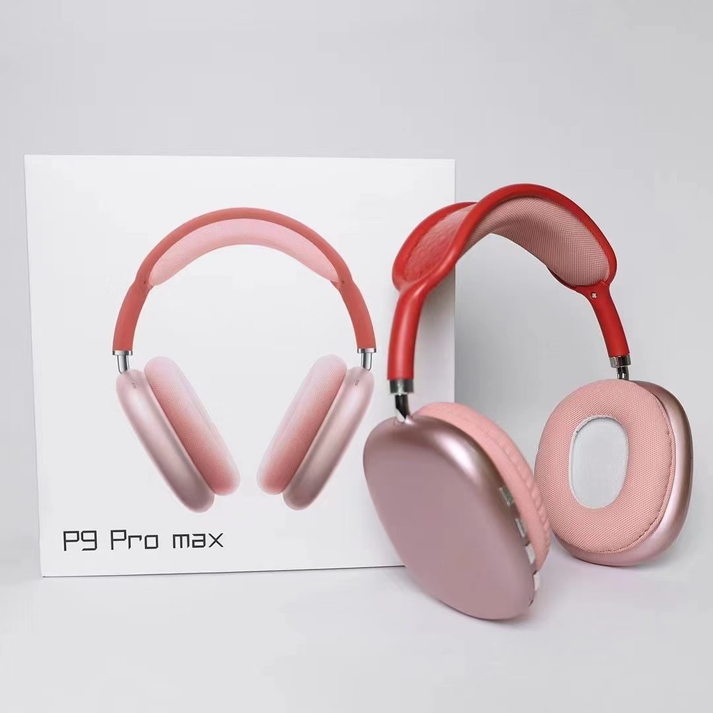 P9 pro max ชุดหูฟังบลูทูธ ชุดหูฟังลดเสียงรบกวนไร้สาย หูฟังแบบครอบหู