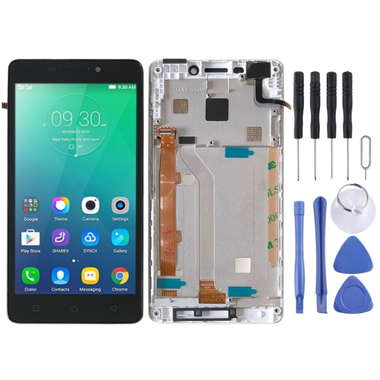 พร้อมส่ง OEM หน้าจอ LCD สําหรับ Lenovo Vibe P1m P1ma40 P1mc50 Digitizer Full Assembly พร้อมกรอบ (สีข