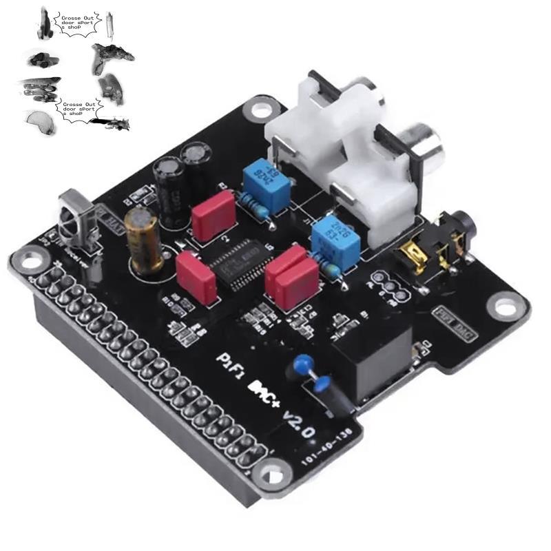 PCM5122 +HIFI Audio การ์ดเสียงโมดูลอินเทอร์เฟซ I2S สําหรับ 3 2 รุ่น B + Digital Pinboard V2.0 Board