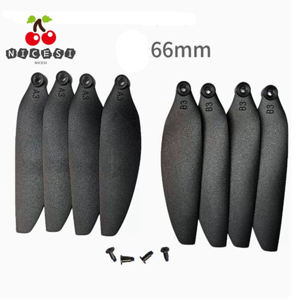 NICESI รีโมทคอนโทรล Drone Parts, Universal สีดําพับใบพัด,พลาสติก 58 มม./66 มม.Quadcopterอะไหล่สําหรั