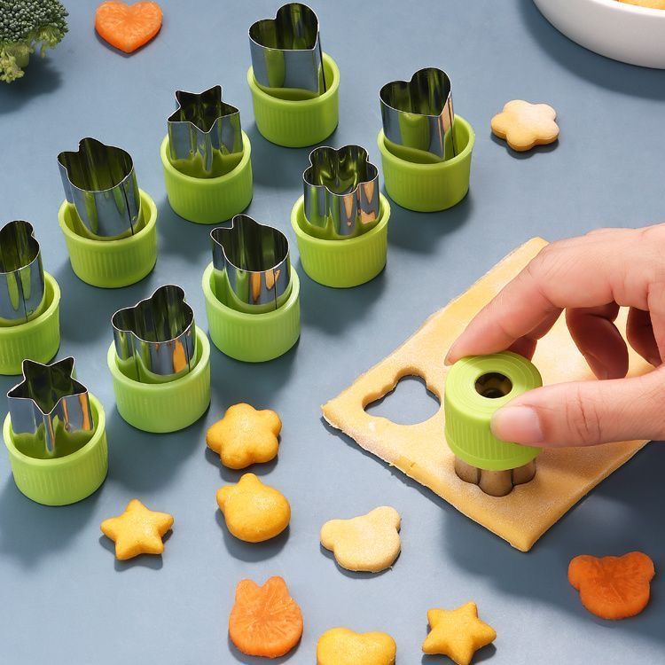 New Product#[7592People Collection]Cartoon Steamed Bun Shape Mold Fruit Vegetable Biscuit Embossing 