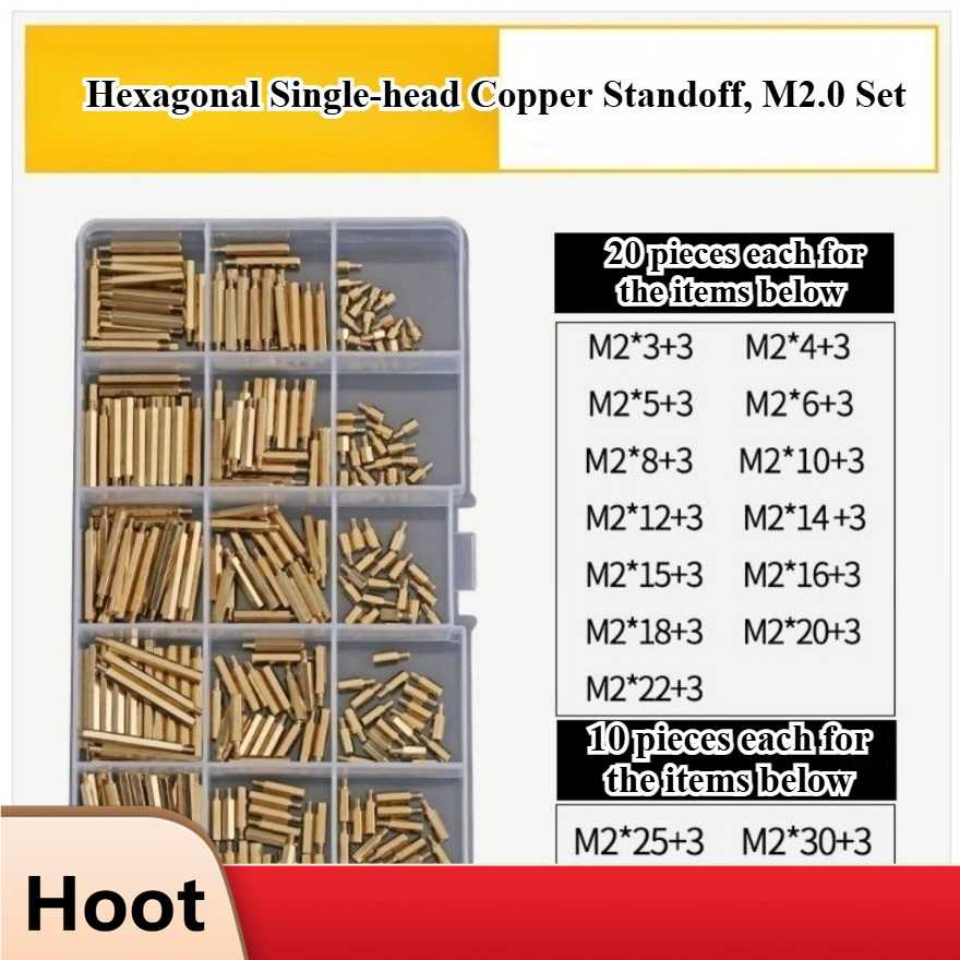 หกเหลี่ยมแยกคอลัมน์ทองแดงคอลัมน์คู่ผ่านคอลัมน์ DIY ชุด M2-M6MZ-YH