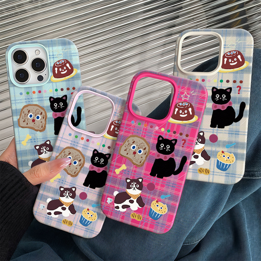 แมวน่ารัก Silicone TPU Case เคสไอโฟน For iPhone 11 17 16 15 12 13 14 15 Pro Max 13 14 12 XR X XS Max 7 8 Plus เคสมือถือ