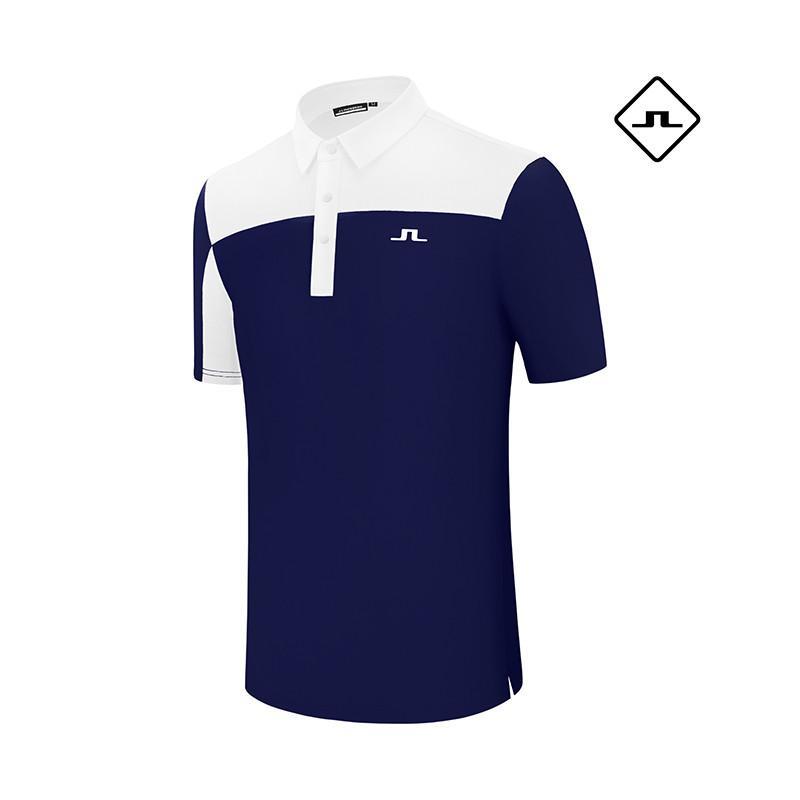 J LINDEBERG Golf Polo Sports เสื้อยืดกอล์ฟผู้ชายแขนสั้น # cr0511 _ พรีออเดอร์จากต่างประเทศ (7 ~ 10 ว