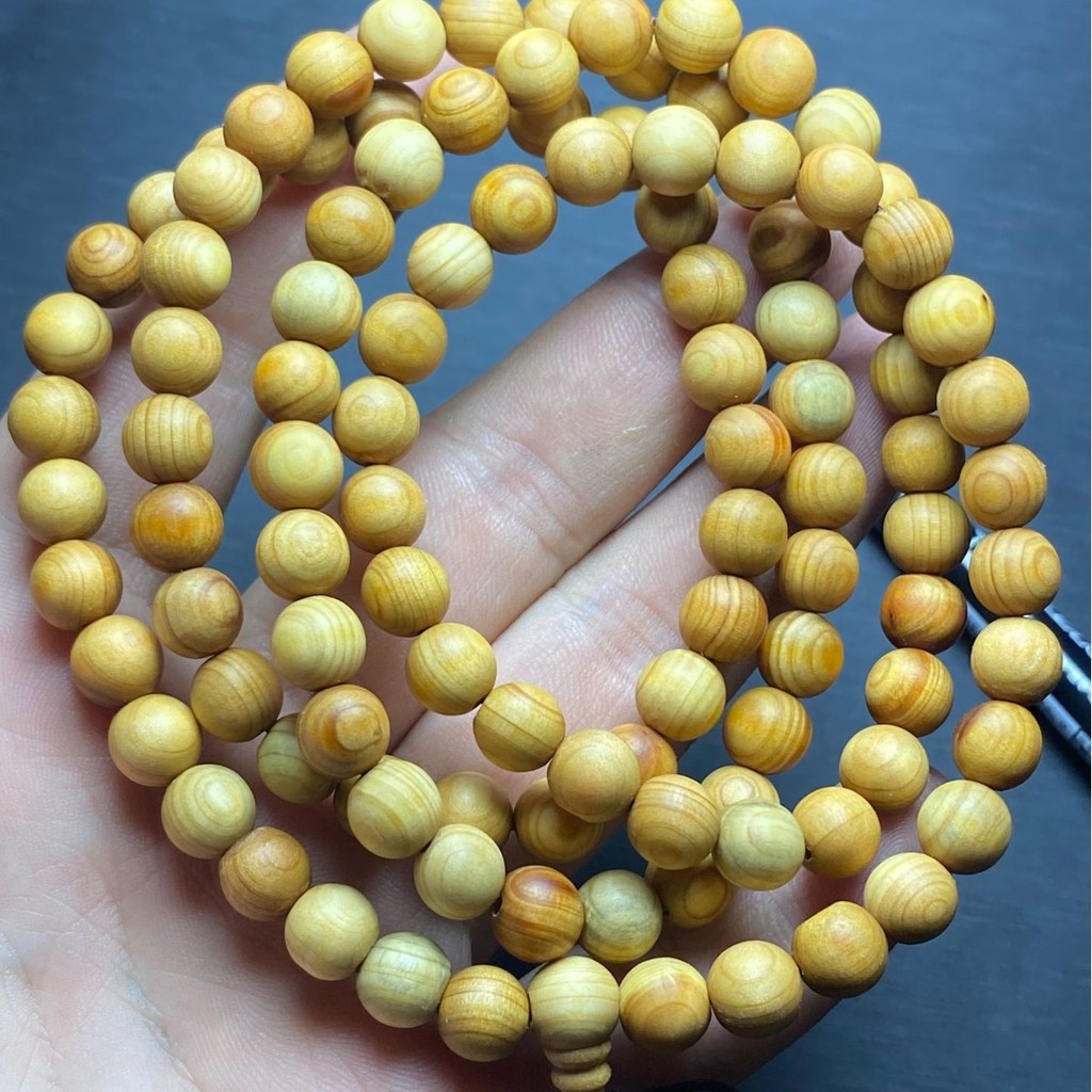 สร้อยคอลูกปัดไม้ Cypress จากEbony สวยงามหรูหรา