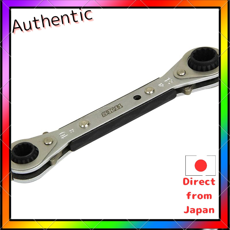 SK11 4-Size Flexible Ratchet Wrench Set