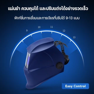 หน้ากากเชื่อม หน้ากากเชื่อมไฟฟ้า หน้ากากเชื่อมออโต้ ป้องกันตาปลอดภัย100% ปรับแสงอัตโนมัติ สะดวกสบาย สำหรับงานอุตสาหกรรม
