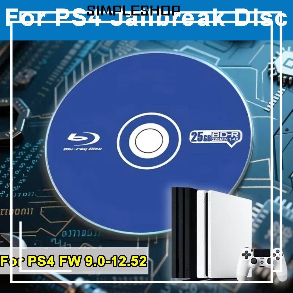 SIMPLESHOP All-in-One Jailbreak Disc, เล่นเกมสํารองสําหรับ Firmware 9.0-12.52 BD-JB Disc, ไม่มี PC N