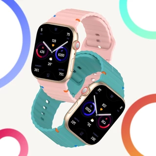 สายซิลิโคน + PC สําหรับ Apple Watch 11 10 42/46 มม.9 8 7 41/45 มม. 6 5 4 SE 40/44 3 2 1 38/42 มม.