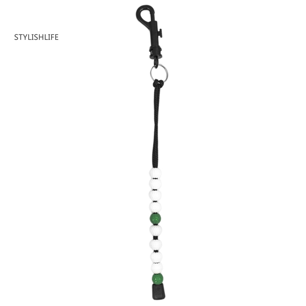 [stylishlife] Pocket Golf Score Counter แบบพกพา Golf Score Counter พร้อมตะขอ Rhinestone สร้อยข้อมือล
