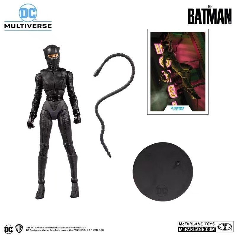 คลังสินค้าพร้อม Mcfarlane Mcfarlane DC Series Masked Version Catwoman 23 ซม.Action Figure ตกแต่ง